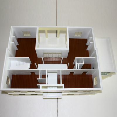 Base arquitectónica miniatura de madera de la disposición de los modelos del edificio comercial proveedor