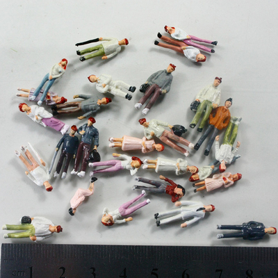 Los materiales del modelo de escala del 1:100/la gente arquitectónicos del modelo pintaron el cuadro de acción el 1.8cm proveedor